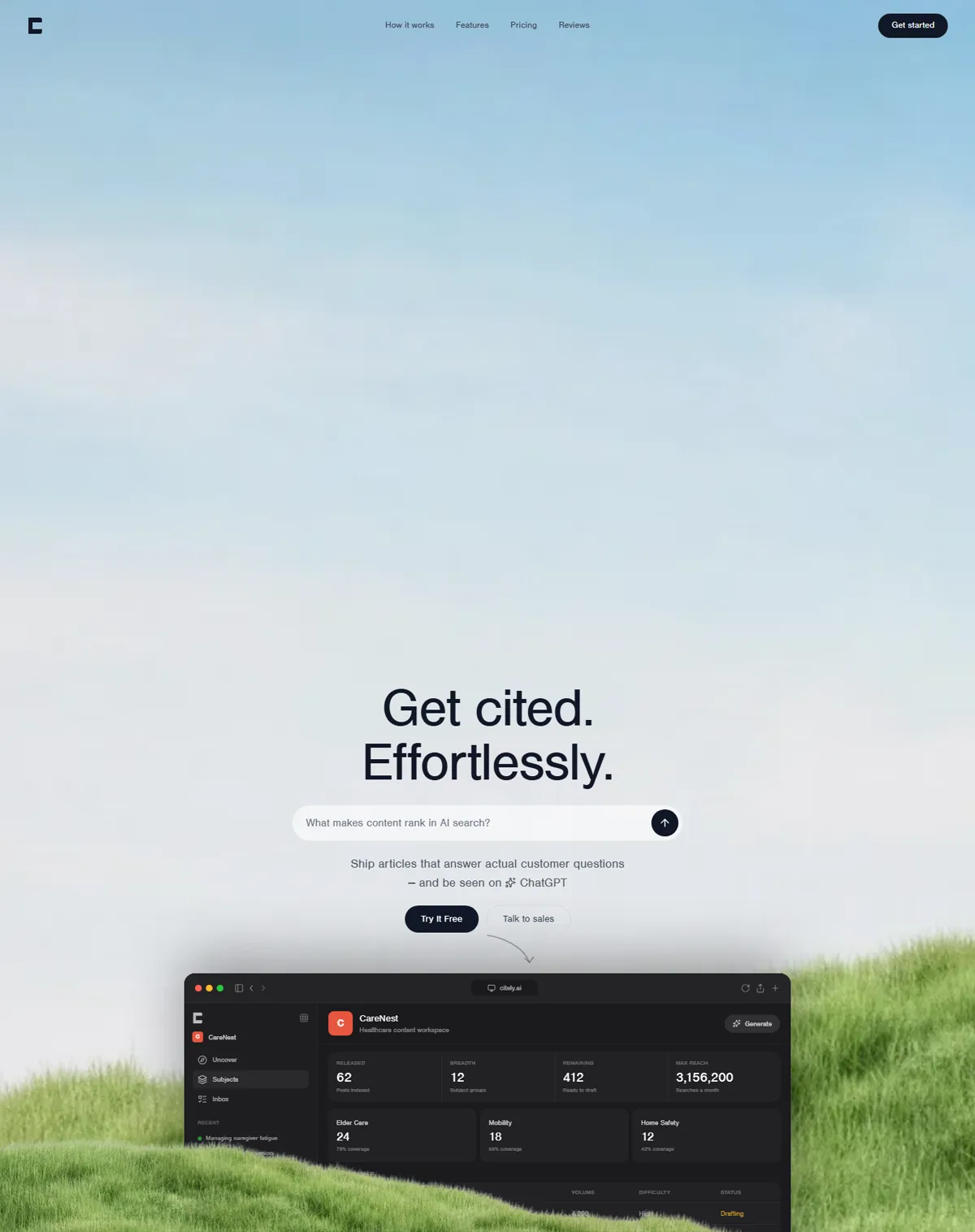 AI SEO платформа Citely — преглед на проекта